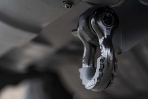 Toyota Tundra Tow Hook Brackets - Front - Rough Country - D-Ring Combo - Black - '07-'21 Toyota Tundra Tow Hook Brackets - Front - Rough Country - D-Ring Combo - Black - '07-'21